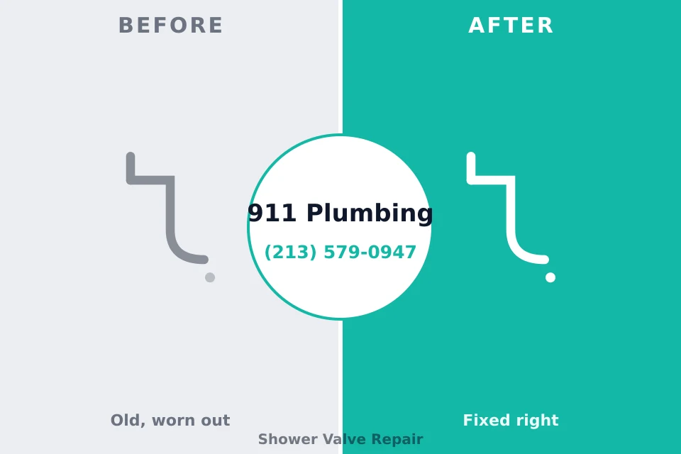 Before and after: plumbing repair Manhasset, NY